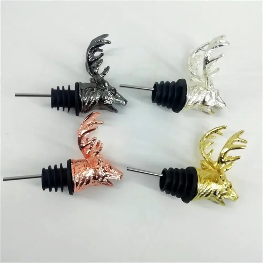Bottle Stopper Wine Stoppers wine bottle stoppers wine accessories for Deer Beverage Bottle Corks Sealer for Wine Lovers Christmas Halloween Kitchen Bar Tool Accessories