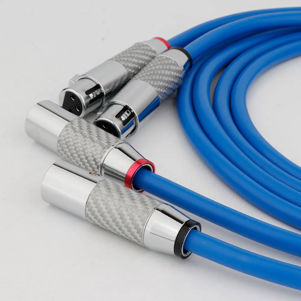 Preffair XLR/RCA symmetrisches Kabel 3Pin XLR Stecker Interconnect Audiokabel RCA Signalkabel (ein Paar) – Detail 21