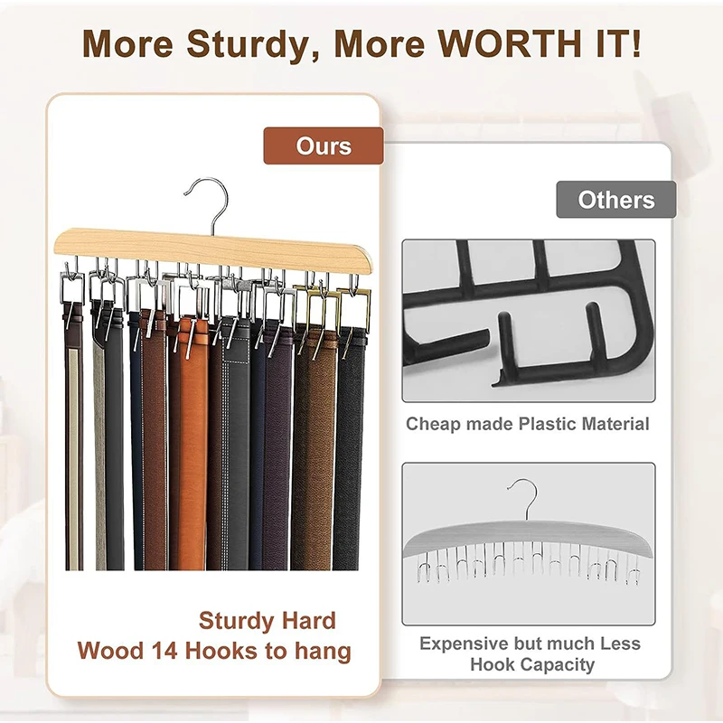 Clothes Rack Storage Hanger Scarf Organizer Tie Hanger Belt Hanger Women Men For Clothes Case Home Wardrobe Accessories