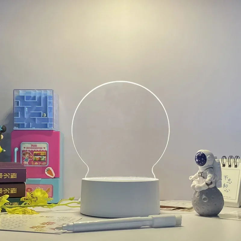 Lampada per bacheca messaggi, lampada USB per messaggi, luce notturna a