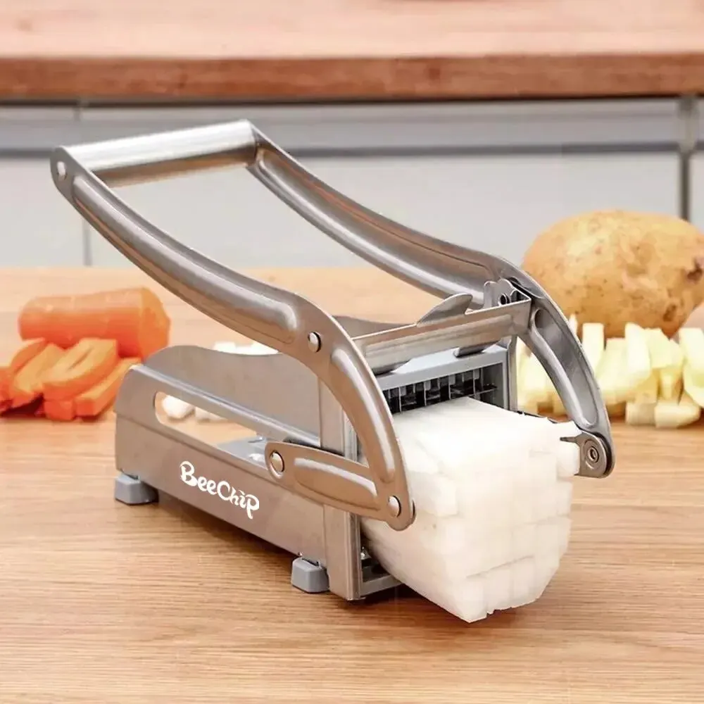 Multifunction Stainless Steel Potato Cutter with Handle Non-slip for Sweet  Potatoes Carrot 