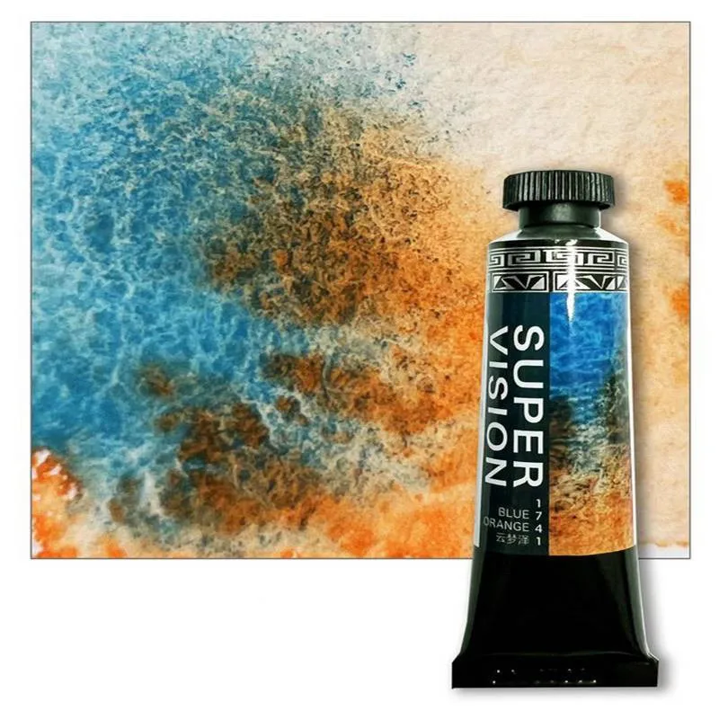 New Super Vision Layered Watercolor Pigment 15ml tube  Mineral Texture Transparent Watercolor, illustrated Art supplies