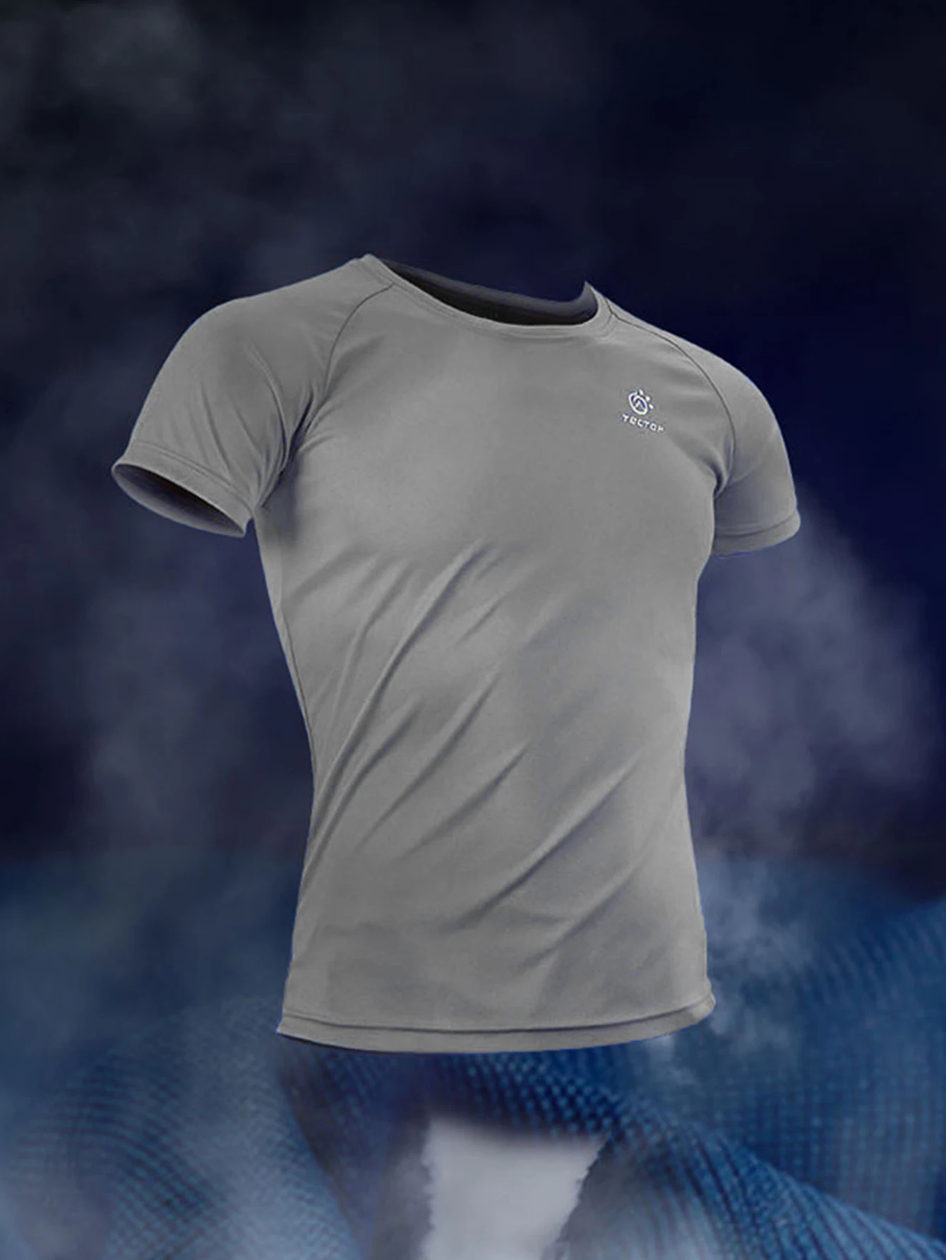 Men Running T-Shirts Quick Dry Lightweight Short-Sleeve Sports Gym Tee Tops Performance Activewear