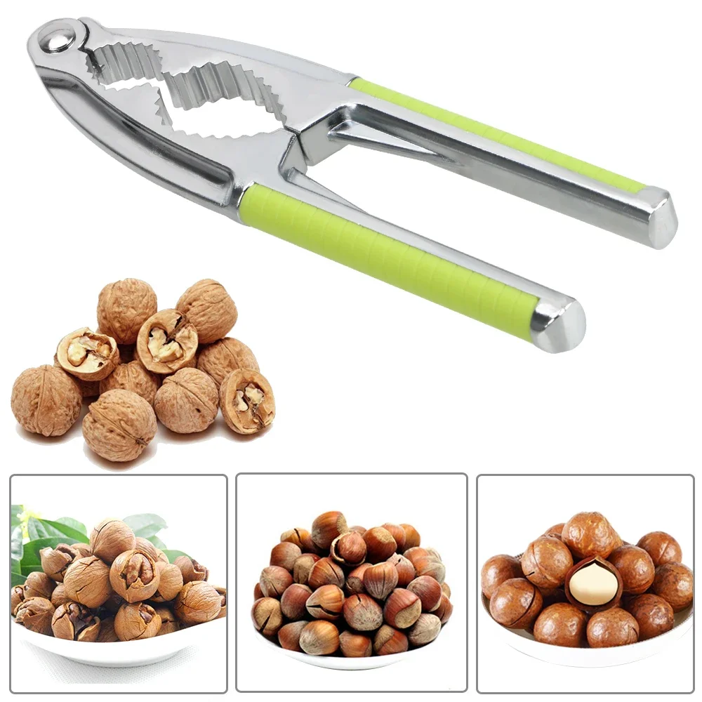 Nut Cracker Pine Pecan Hazelnut Plier Kitchen Tools Nut Clip Multi-Function Quick Walnut Cracker Stainless Steel Nutcracker