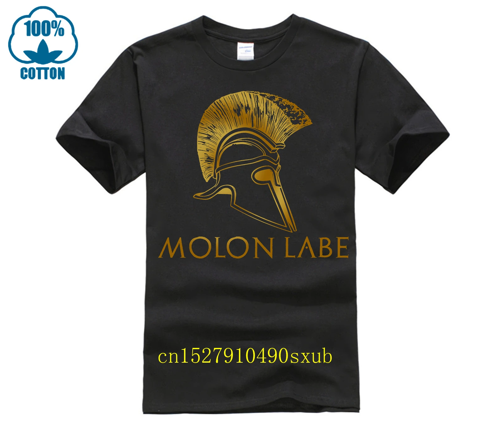 Molon Labe T Shirt Uomo Manica Corta Maschile Harajuku Tees Spartan Trojan Helmet Laurels Tshirt Boy Gift Sparta Retro Old Style