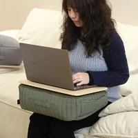 Bureau multifonctionnel pour ordinateur portable, coussin de base épaissi, amovible et lavable, séchage rapide et portable. 4