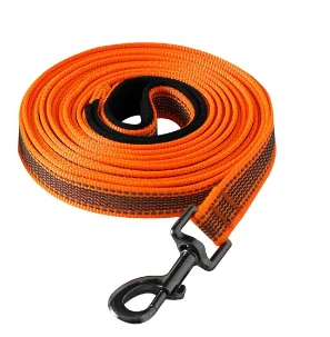 Lange Hundeleine, 15 m, 10 m, 5 m, 3 m, 2 m, großes Haustier-Trainingssleinenseil, 2, 3, 5 Meter, reflektierend, rutschfest, schwarze Linie, Zubehör