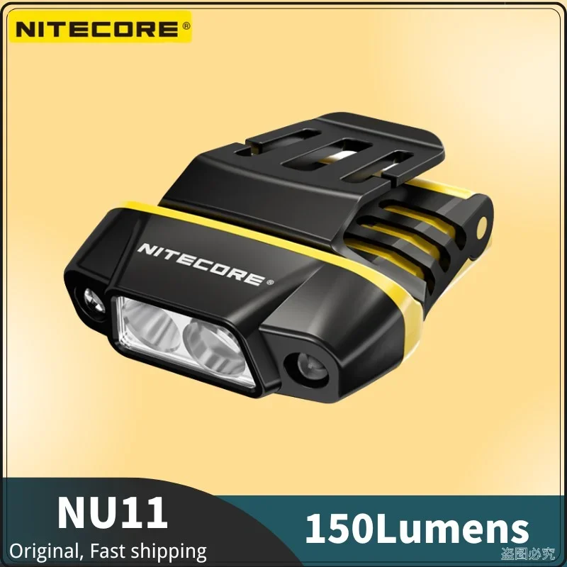 

NITECORE NU11 Smart IR Sensor Chip-on Cap Light 150 Lumen White Red Light USB-C Rechargeable Torch 600mAh Battery Mini Headlight