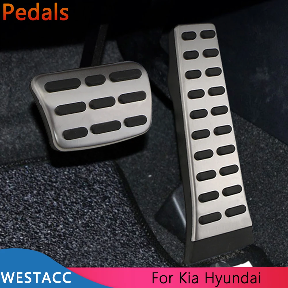 Car Accessories Car Pedals Pedal Cover Car Gas Brake Pedals Cover for Hyundai Sonata Santa Fe Tucson IX35 I40 Elantra for Kia Sorento Sportage Optima K3 K5 2010-2015