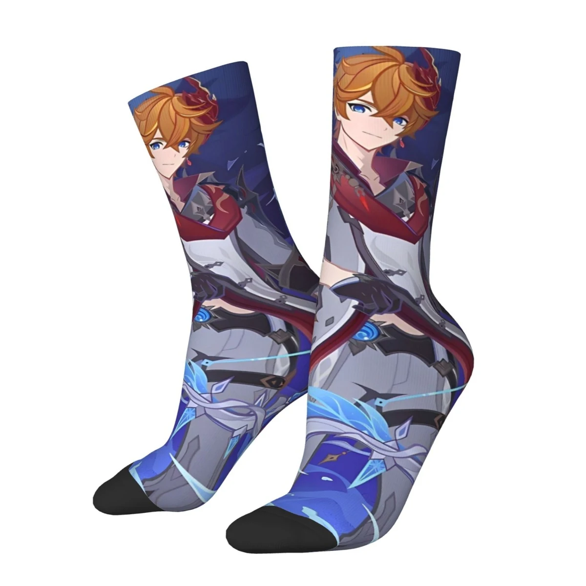 Fashion Novelty Childe Tartaglia Face Meme Socks - High Quality Unisex Socks