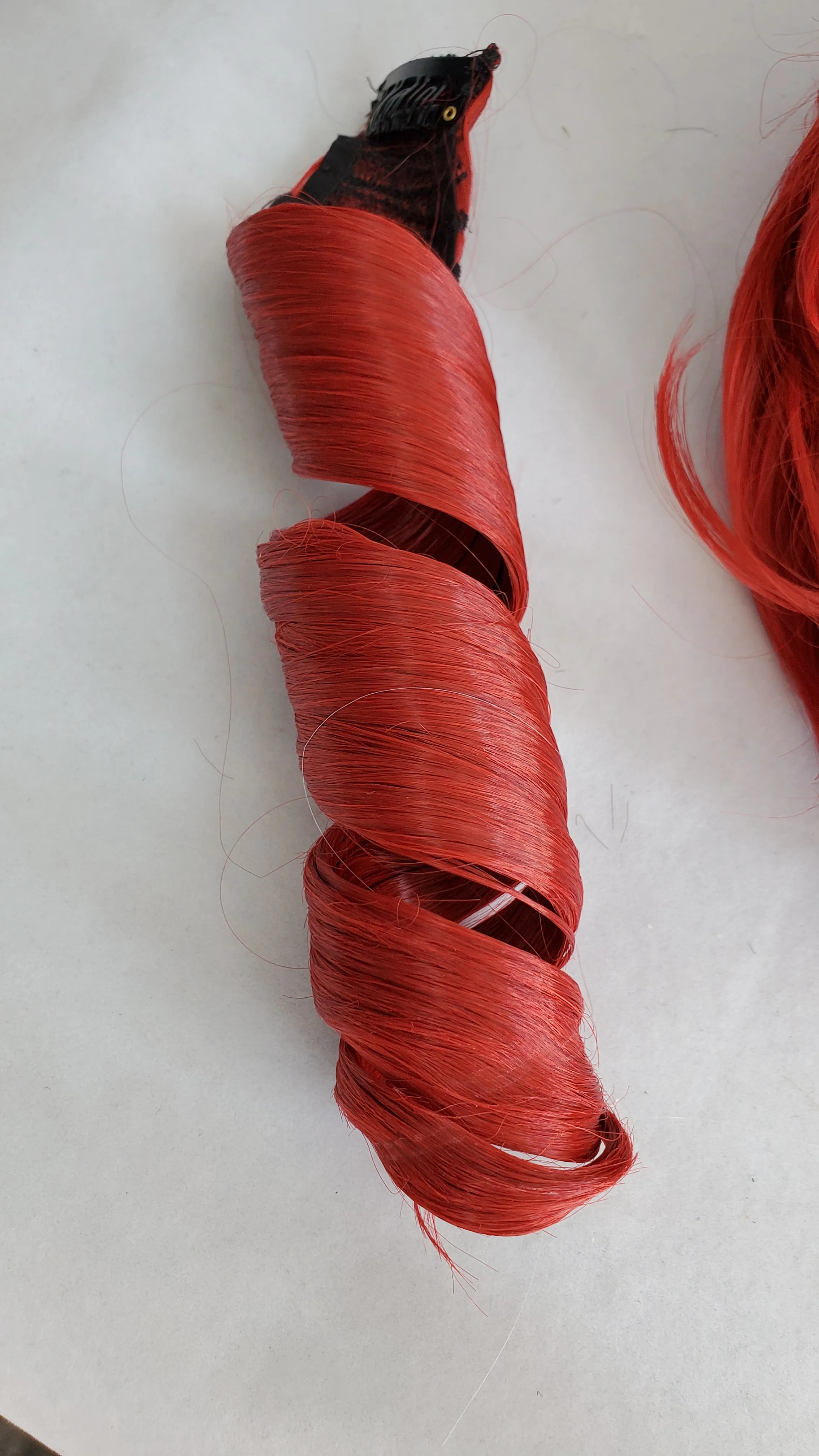 red cosplay wig