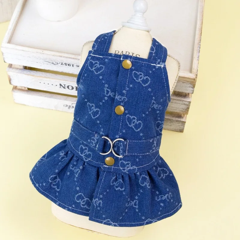 Denim Dog Dress Harness 5