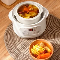 200W Electric Slow Cooker Stew Cup Food Steamer Multicooker Ceramic Pot Cubilose Stew Pregnant Tonic Baby Supplement Food Warmer 2