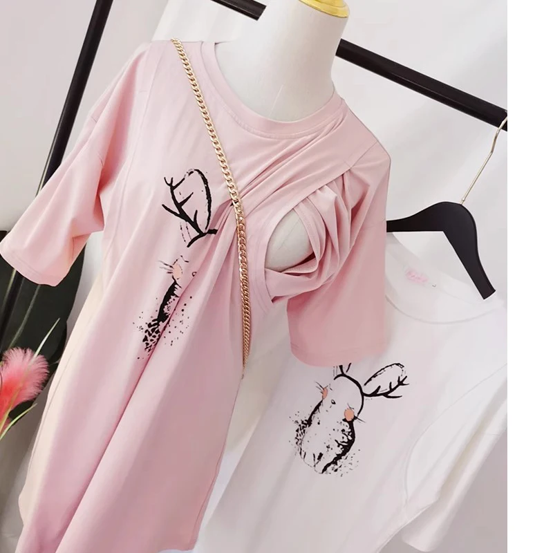 T-shirts For Nursing Maternity Clothes Breast feeding Tops For Mother 5015B