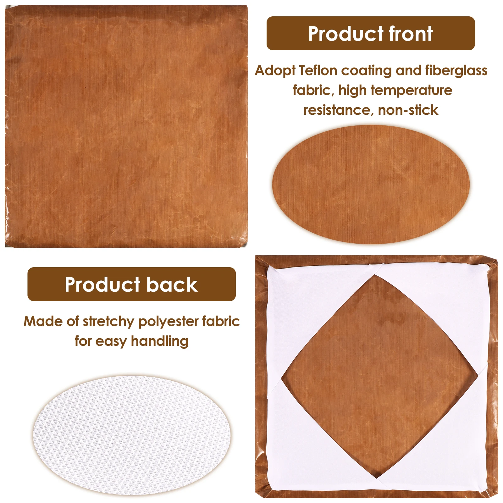 Wrap Cover for Heat Press Platen 2Pcs 15x15inch Heat Resistant Pressing Machine Plate Protector Press Platen Sheets Pad