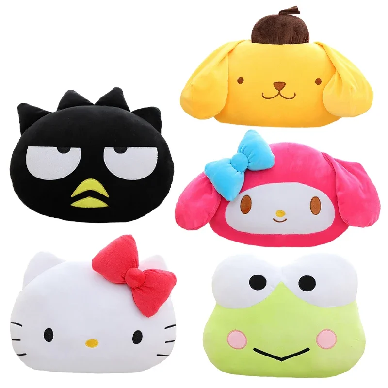 

Sanrioed My Melody Keroppi Hello Kitty помпон теплый плюшевый мультяшный плюшевый подушка кукла милая девочка Рождественский подарок