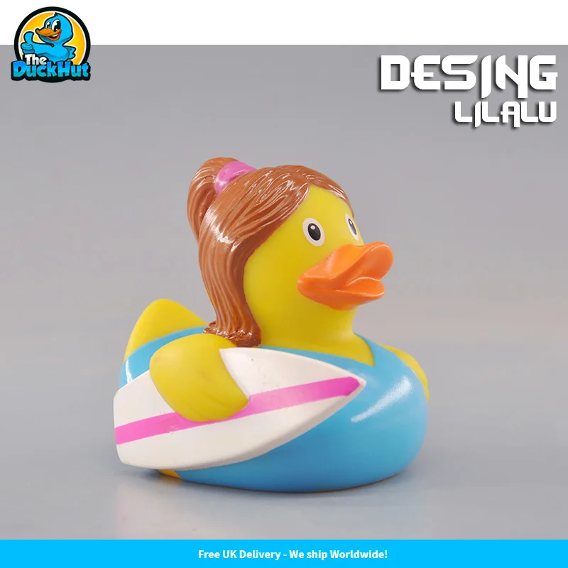 Car Driver Feamale Rubber Duck Bath Toy by LiLaLu