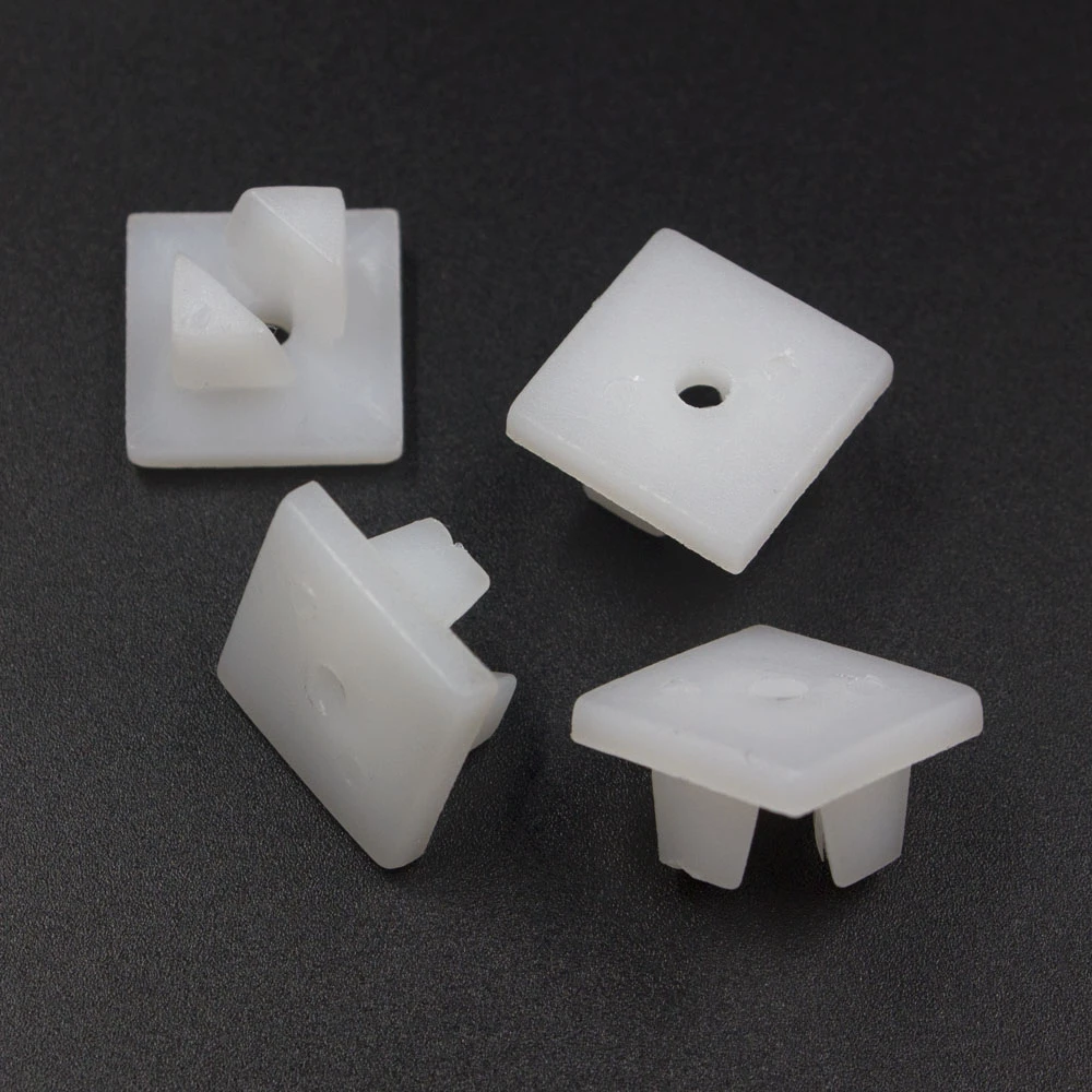 100Pcs Screw Fixed Nylon Grommet Clip in Retainer fast wire White Automotive Clips 3mm 5mm Nut