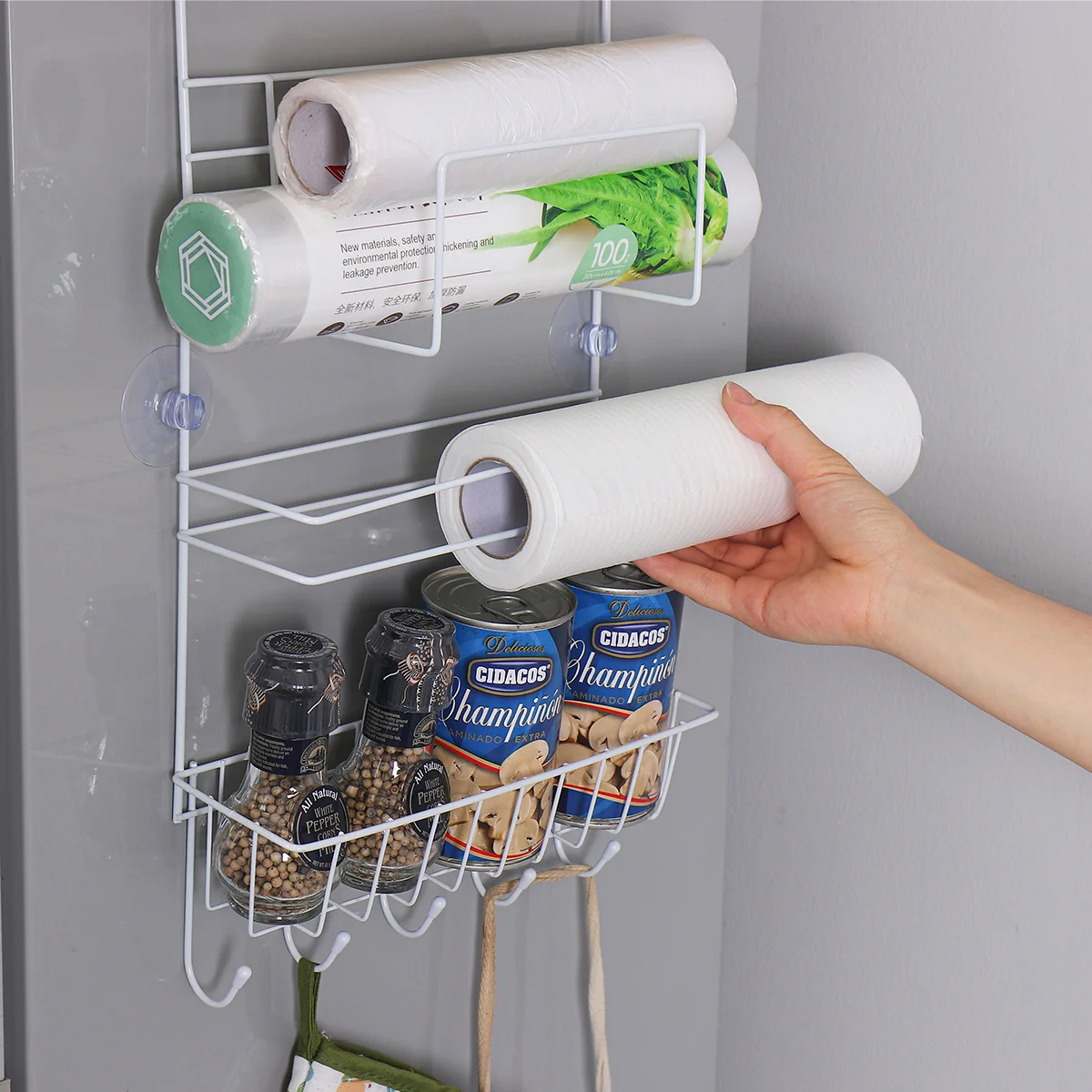 Orz Multifunctional Refrigerator Sidewall Rack Fridge Side Organizer