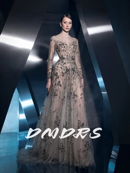 Elegant Beaded Evening Gown