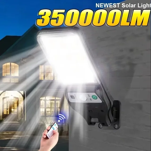 Puissante LED solaire extérieure LED cour applique murale Rechargeable corps humain Induction jardin terrasse porte de Garage éclairage public 1