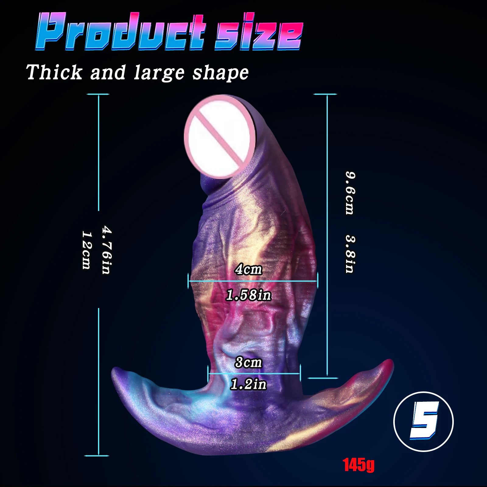 New development Big Butt Plug Wearable Anal Plug Silicone Dildo G Spot Stimulation Unisex Adult Sex Toys for Men/Women Sexshop