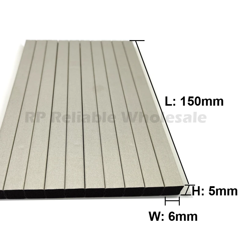 60x (6mm wide, 5mm thick, 130mm Length) Conductive Foam Sponge EMI ESD Shielding Gasket