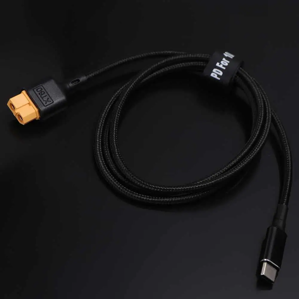 어댑터 와이어 XT60-타입-C 고속 충전 케이블 20V 5A 100W XT60-타입-C 어댑터 케이블 SC100 프로토콜 PD2.0/QC2.0