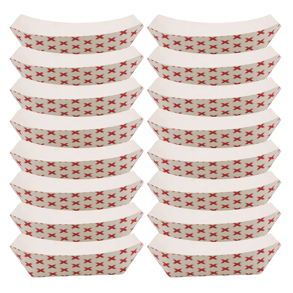 50pcs Disposable Kraft Paper Food Boats Trays for Hot Dogs, Chicken Wings, French Fries... - SKU PFBT1826 - UGI Packaging