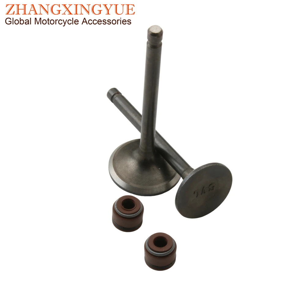 2PC YBR125 Intake And Exhaust Valves For Yamaha XT125R XT125X