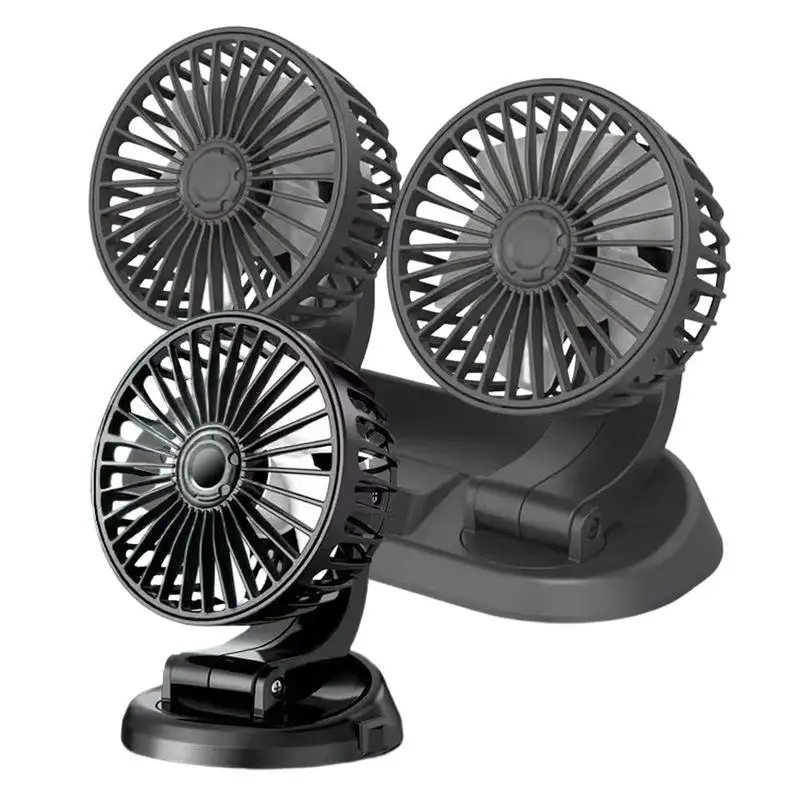 

Car USB Fan Automobile Adjustable Recharging Cooling Fan Universal Rotatable USB Support Fan Accessories For Office And Van