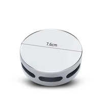Round Stainless Steel Steam Head Polished Steam generator nozzle Outlet With Aroma Oil Pocket For Bathroom Sauna Diameter 7cm 2