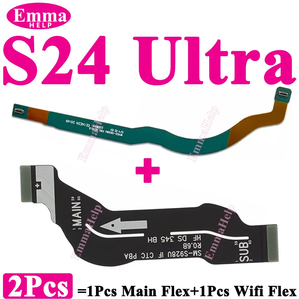 2Pcs Wi-Fi Signal Antenna Main Board Connector Motherboard Main Flex Cable For Samsung S20 S21 S24 Plus S22 S23 Ultra S928 S908