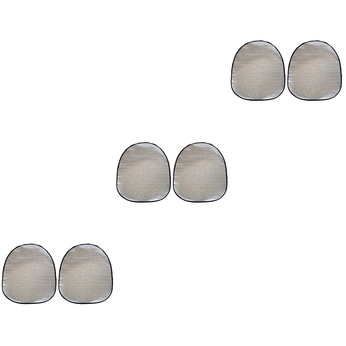 

6 pcs Summer Car Steering Wheel Cover Sun Visor Sunshade Cover Accessories Wheel Sleeve Protector