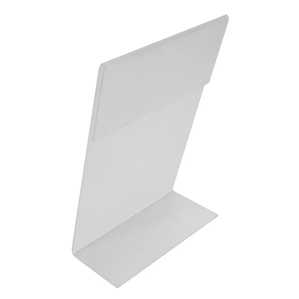 Transparent Acrylic photo frame acrylic display holder price tag display stand Display Stand Photo Frames Desk Display Card Stand Price Tag Clip Sign Card Holder Stands Poster Racks A6