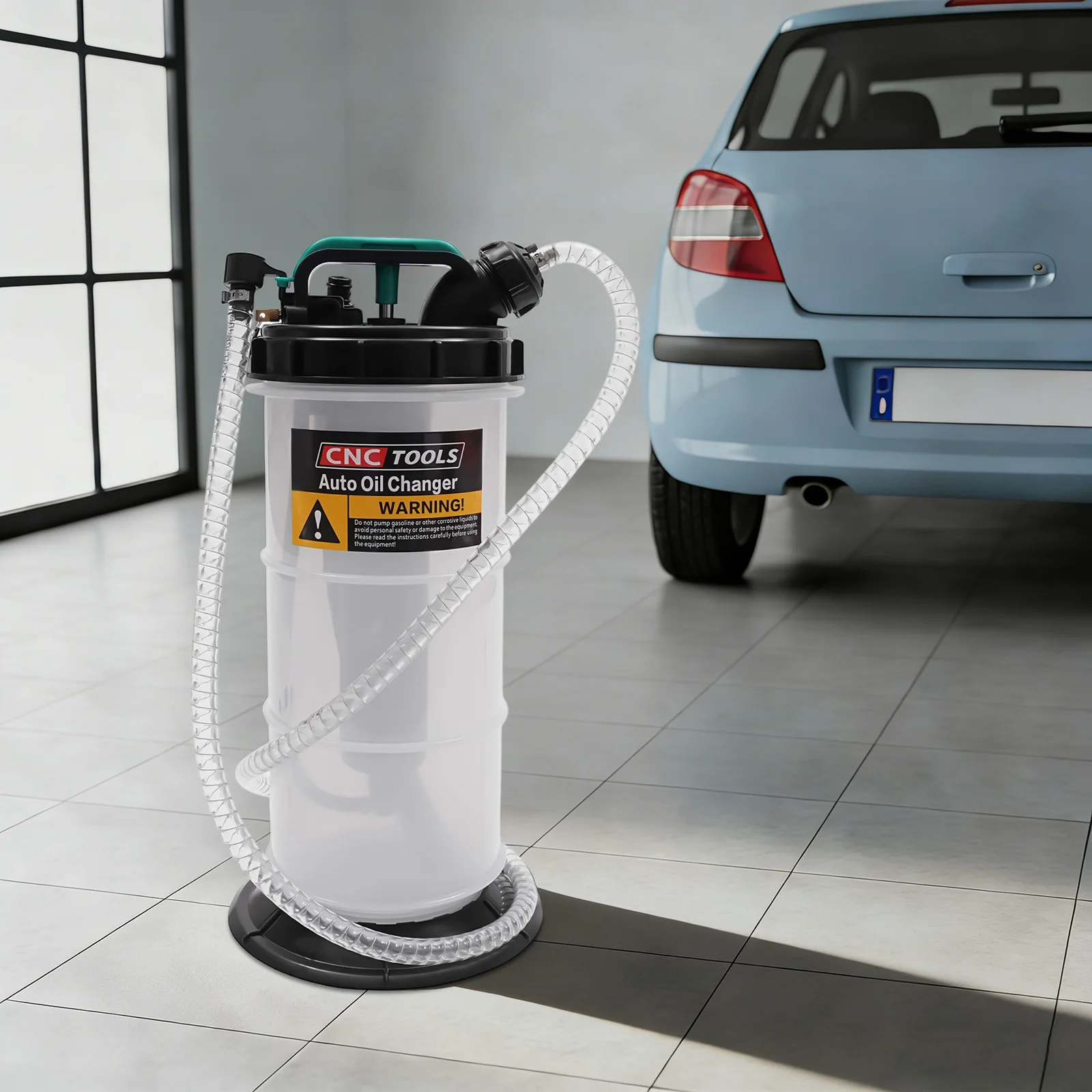 5,3 l manuelle Ölextraktionspumpe mit 4 Saugschläuchen für die Vakuum-Evakuierung von Automobil- und Motorrad-Rasenmäherflüssigkeiten – Detail 1