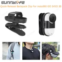 For Insta360 Go 3S/Go 3 Backpack Clip Holder Anti-Shake 360 Rotation Sports Camera Clip Mount for Insta360 Go 3S Accessories 1