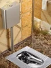 #Silver Household Toilet Set Anti-Blocking Toilet Water-Saving Box Set Potty Chair Squatting Toilet Urinal 4