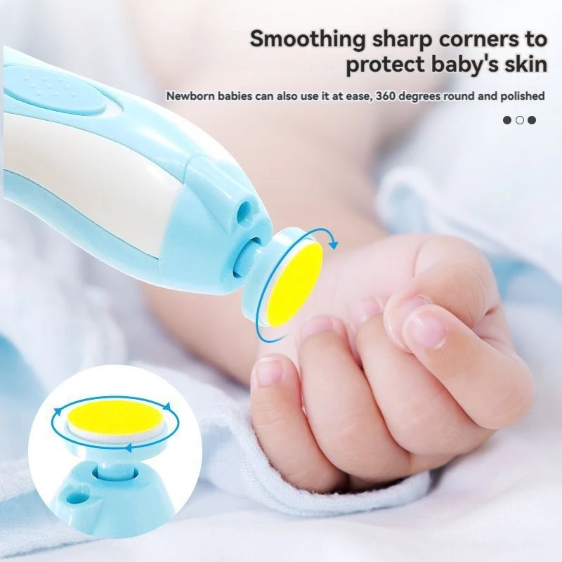 Electric Baby Nail Trimmer Multifunctional Kids Nail File Clippers Toes Fingernail Cutter Trimmer Manicure Tool Set Baby Care 3