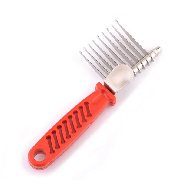 Pet Open Knot Comb Dematting Razor Rake Brush Dog Comb Grooming Tools Removes Knots Matted Fur & Tangles Gently For Dogs & Cats 3