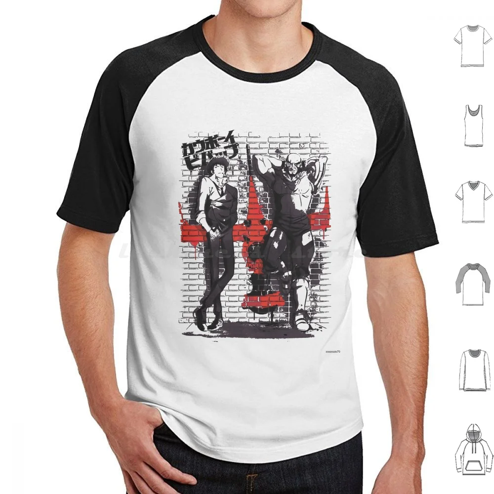 Space Bounty Hunter T Shirt 6Xl Cotton Cool Tee Manga Anime Cowboy Bebop Space Bounty Hunter