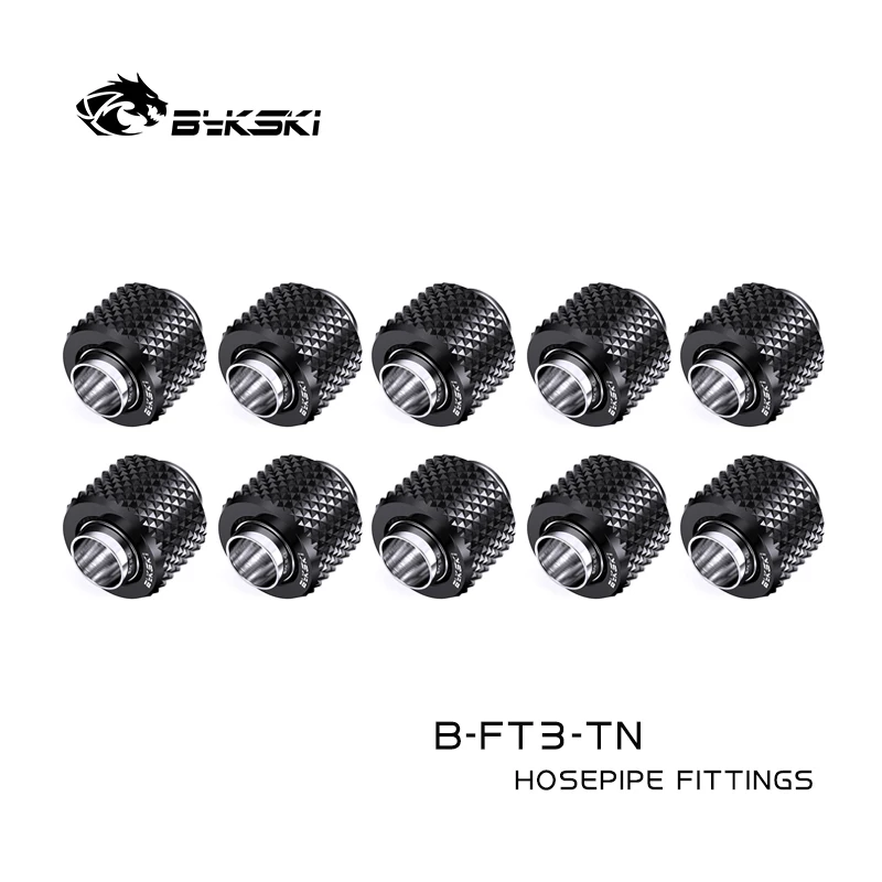 Bykski 10pcs/lot Soft Fitting for 10/13mm (3/8'' - 1/2'') 10/16mm (3/8'' - 5/8'') Tubing Hand Compression Connector B-FT3-Tn /TK