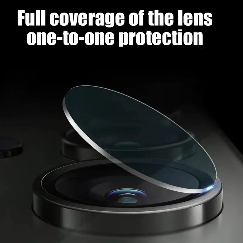 Ultra-Clear Tempered Glass Camera Lens Protector Film - Pack of 5