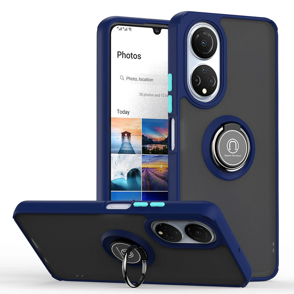 KEYSION, funda de teléfono transparente mate a la moda para Honor X7 50, funda trasera transparente a prueba de golpes para Huawei P50 Pro Nova 9_voghion.com