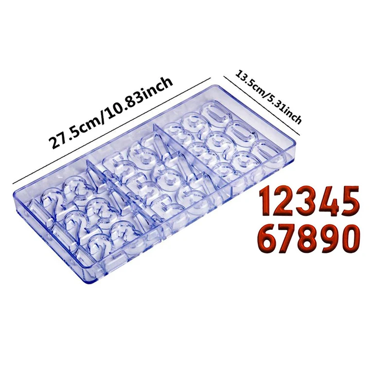 Chocolate Mold 3D Polycarbonate Transparent Plastic Kitchen Baking Tools for DIY Pastry... - SKU CMHB1738 - UGI Packaging