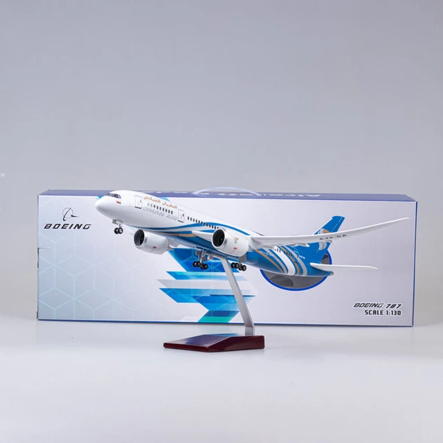 Jouet modèle d'avion en résine plastique moulé sous pression, avion Oman  Air Airline avec lumière et roue, échelle 1/130, 47cm, 787, B787 -  AliExpress