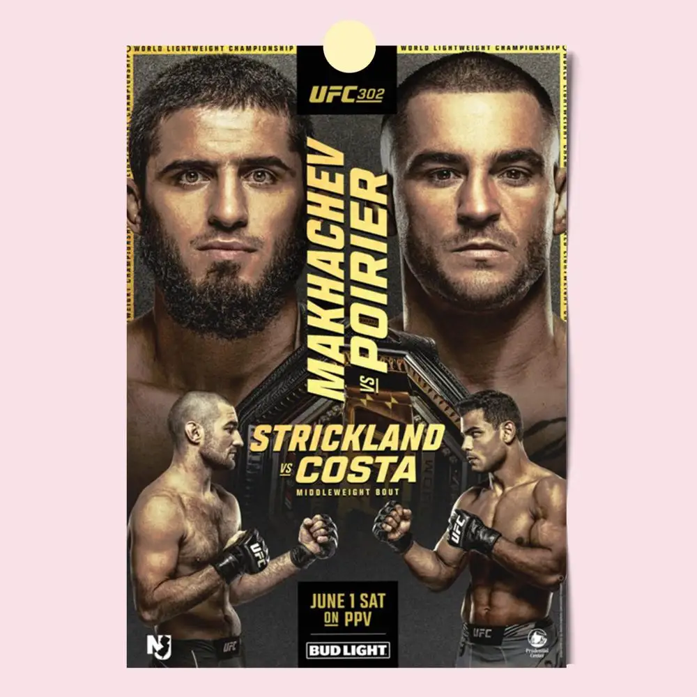 U-Ultimate Fighting Championship UFC Poster HD Anime Hot Theme Sänger/OST/Film-Wasserdichte selbstklebende Heimdekoration – Detail 12
