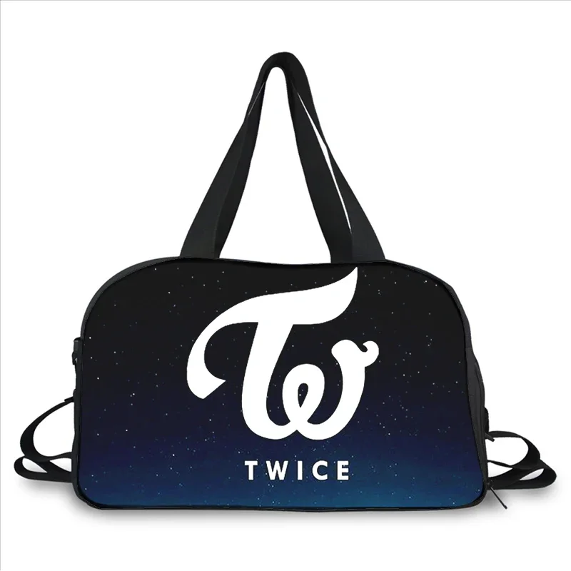 

TWICE 3D printing fashion trend portable large capacity multi-function messenger bag travel bag