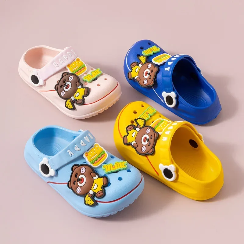 

2023 Summer Baby Shoes Sandals for Girls Boy Mules Baby Girl Shoes Cartoon Sandal Infantil for Cute Children's Garden Shoes