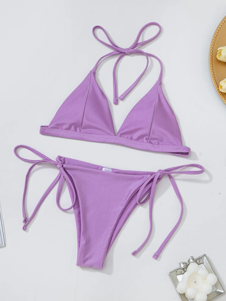 2022 Women Swimwear Sexy Swimsuit Bikini Set Two piece set Thong Biquini Bathing Suit Bikinis Beachwear